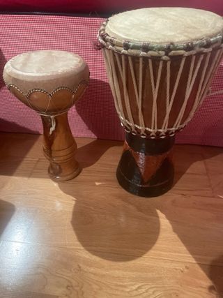 Dos Bongos de madera