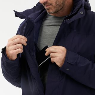 Parka de montaña y nieve impermeable capucha desmontable