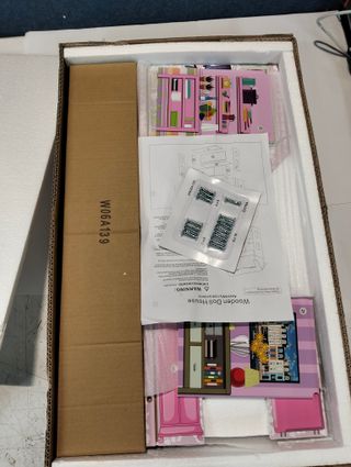 Casa Muñecas Madera 70cm LED +8 Muebles OUTDOOR Toys