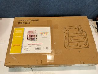 Casa Muñecas Madera 70cm LED +8 Muebles OUTDOOR Toys