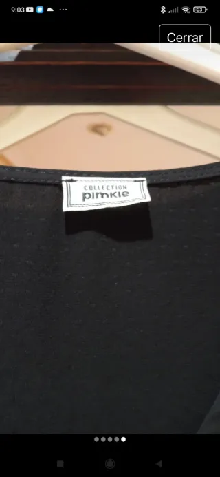 Vestido largo negro con transparencias