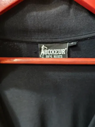 Sudadera Boxeur Des Rues Negra Cremallera