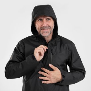 Chaqueta impermeable de montaña y trekking con capucha