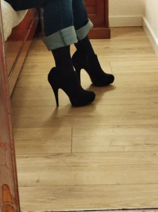 Botines de ante negros Fashion by Marypaz