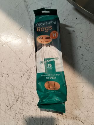 Cubo Basura Reciclaje 2x30L Pedal Negro SONGMICS LTB60BK