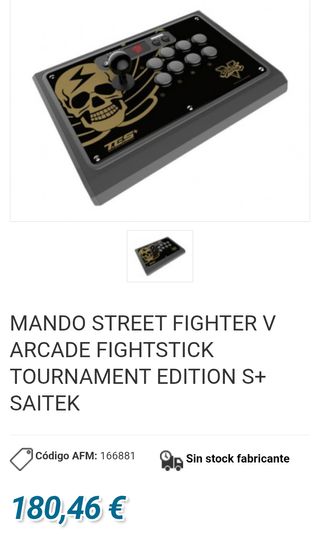 Arcade Fightstick Street Fighter V Tournament Edition S+ PS4/PS3