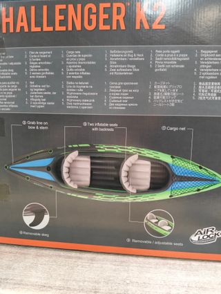 Intex 68306 - Kayak Hinchable Challenger k2 & 2 Remo - 351 x 76 x 38 cm