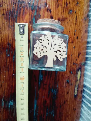 2 Barattoli Vetro Albero della Vita