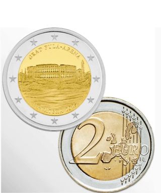 Moneda 2 euros Croacia 2025 Pula