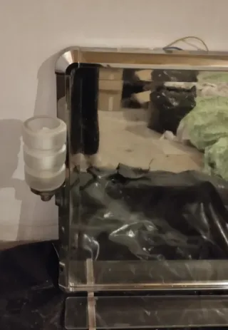 Espejo vintage baño con estante