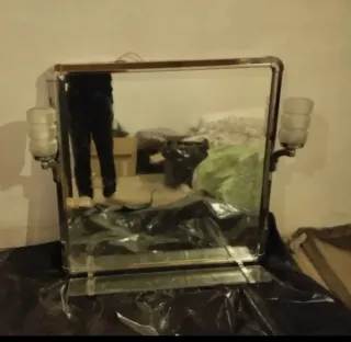 Espejo vintage baño con estante