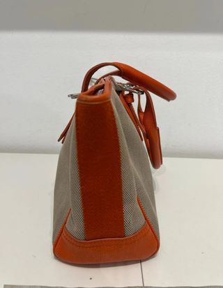 Borsa Burberry Bauletto Beige Arancione