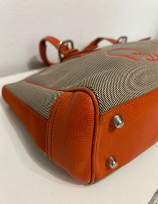 Borsa Burberry Bauletto Beige Arancione