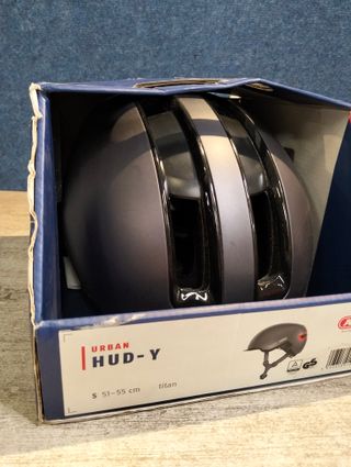 Abus HUD-Y Casco de Bicicleta Moderno para Uso Diario para Hombre y Mujer