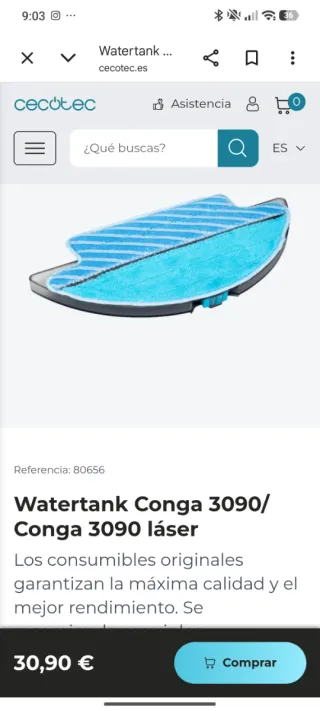 Portamopas y mopa Conga 3090