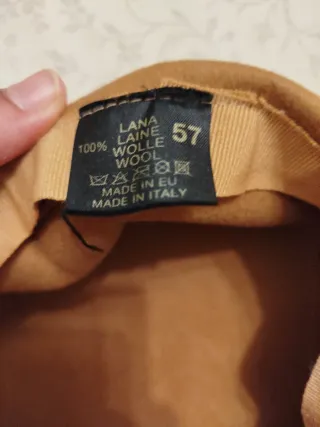 Sombrero estilo boina mujer.