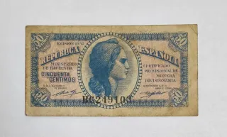 50 Céntimos República Española 1937