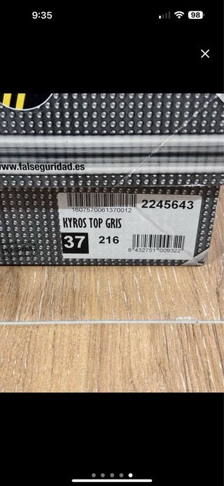 Zapatos de seguridad FAL KYROS T37