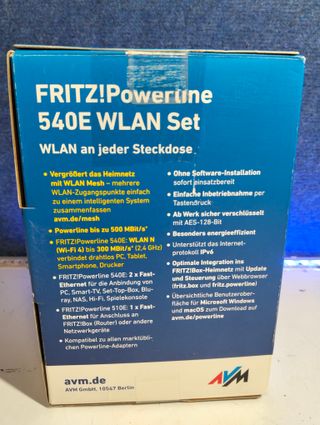 FRITZ!Powerline 540E WLAN Set 500 Mb/s (2 unidades)
