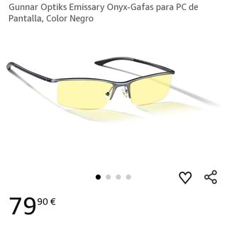 Gunnar Optiks Emissary Onyx Gafas para PC de Pantalla, Color Negro