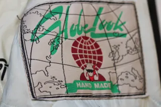 Cazadora cuero vintage negra