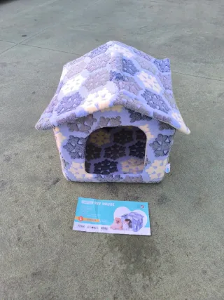 Casita para mascotas desmontable, suave y acogedor