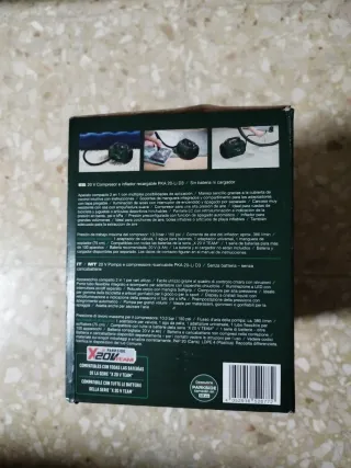 Compresor e Inflador Recargable Parkside 20V