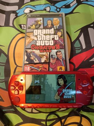 Console Sony PSP 3004 Rossa + GTA Chinatown Wars