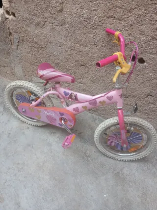 Bicicleta Barbie Niña Rosa