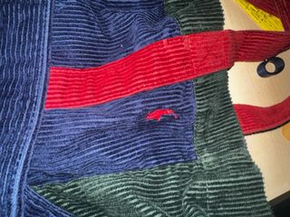 Bolso de hombro azul y verde- estilo tote bag