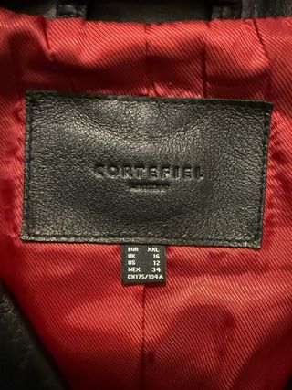 Cazadora Piel Cortefiel Tachuelas Talla XXL