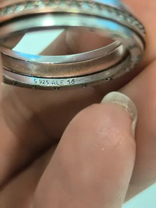 Anillo Pandora Plata y Oro