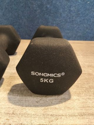SONGMICS Juego 2 Mancuernas 5KG