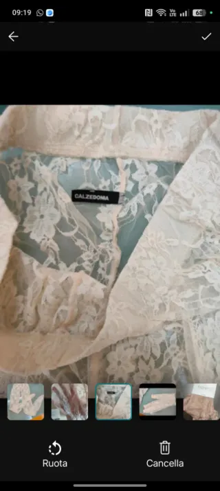 Calze Calzedonia pizzo rosa taglia L