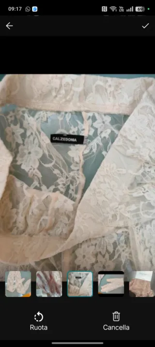 Calze Calzedonia pizzo rosa taglia L