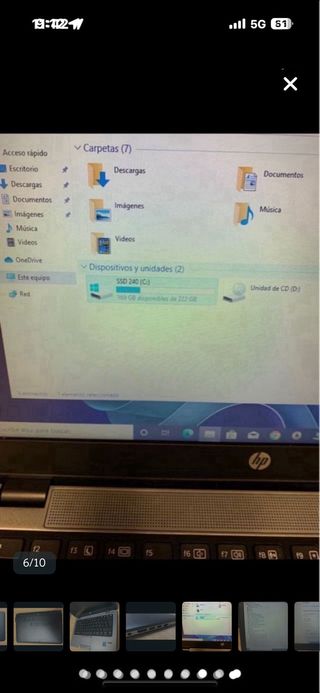Portatil Hp EliteBook i5/SSD DE 12,5” OFERTA!!!!