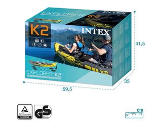 Kayak Hinchable Intex Explorer K2 Adultos