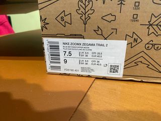 Nike Zegama Trail Running Shoes Black Orange