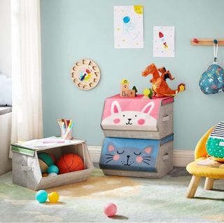 SONGMICS Caja Almacenaje Tela Infantil