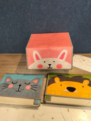 SONGMICS Caja Almacenaje Tela Infantil