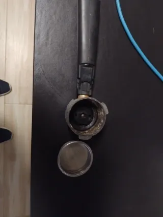 Portafiltro café 1 carga con grifo doble