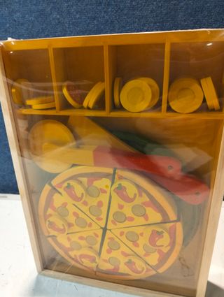 Pizza de madera Small Foot para cortar con caja