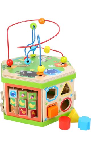 Small Foot Pequeño Pie Company 4244 - Habilidades motoras Cubos Safari Juguete