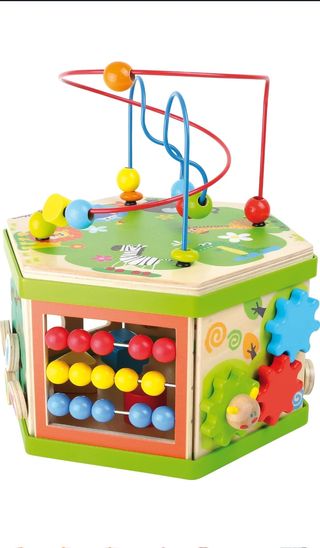 Small Foot Pequeño Pie Company 4244 - Habilidades motoras Cubos Safari Juguete