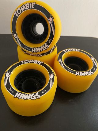Ruedas Longboard Zombie HAWGS Amarillas