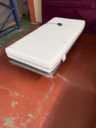 Letto Elettrico Articolato e Materasso in Lattice 90x190