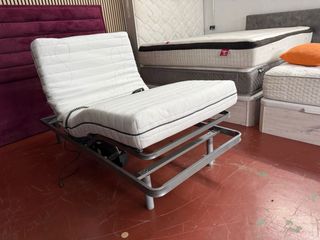 Letto Elettrico Articolato e Materasso in Lattice 90x190