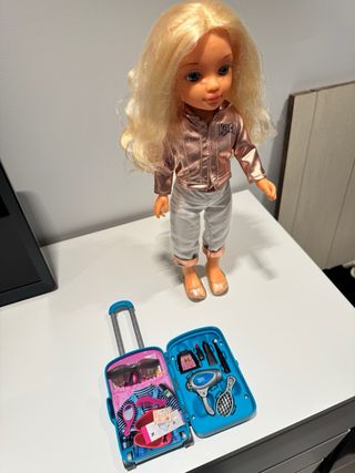 Nancy 2 Muñecas y Mochila Lentejuelas