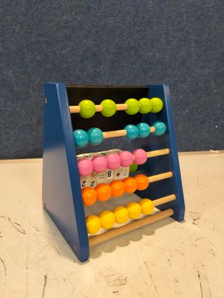 Juguete educativo madera 20×18 cm azul contar y sumar