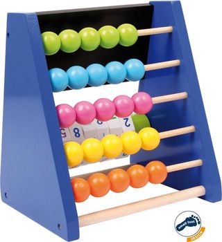 Juguete educativo madera 20×18 cm azul contar y sumar